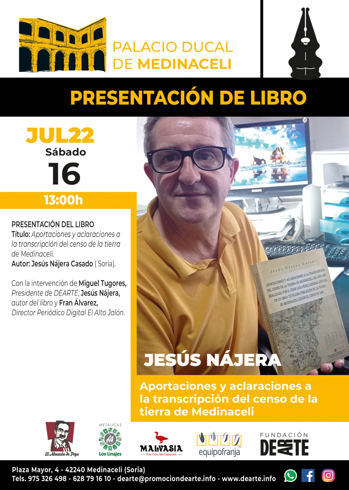 Presentación del Libro «Aportaciones y Aclaraciones a la transcripción del censo de la Tierra de Medinaceli «