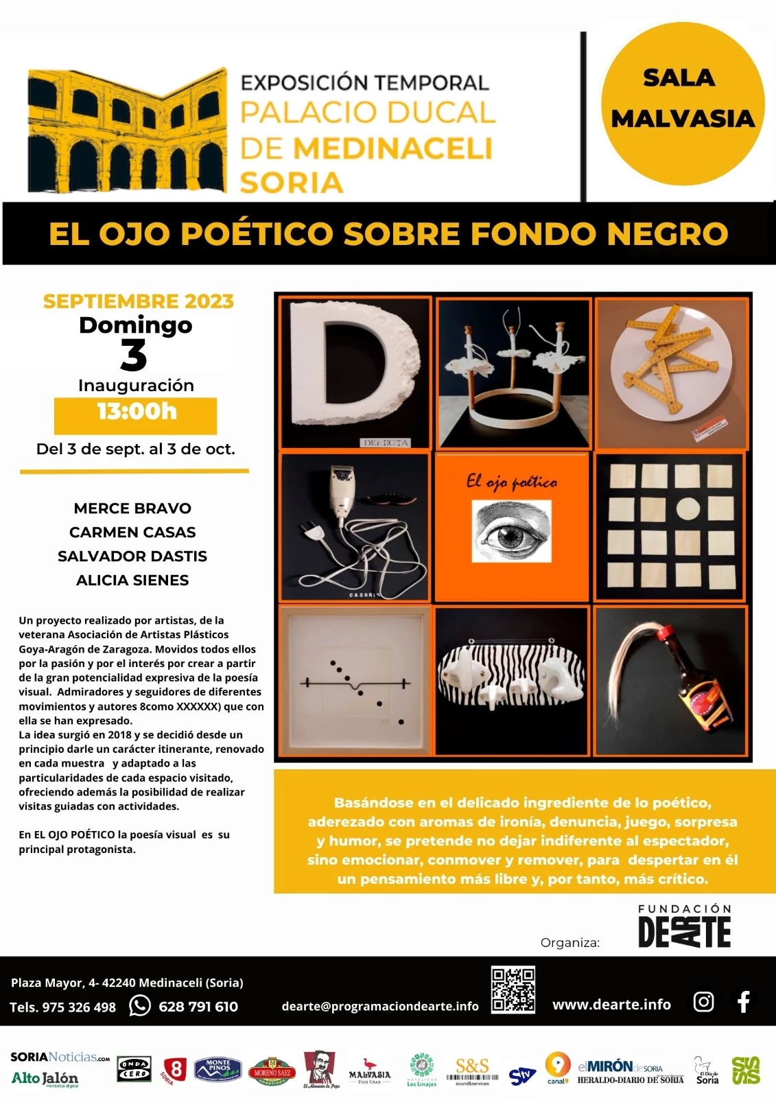 Exposición «El Ojo Poético sobre fondo negro», de la Asociación de Artistas Plásticos Goya