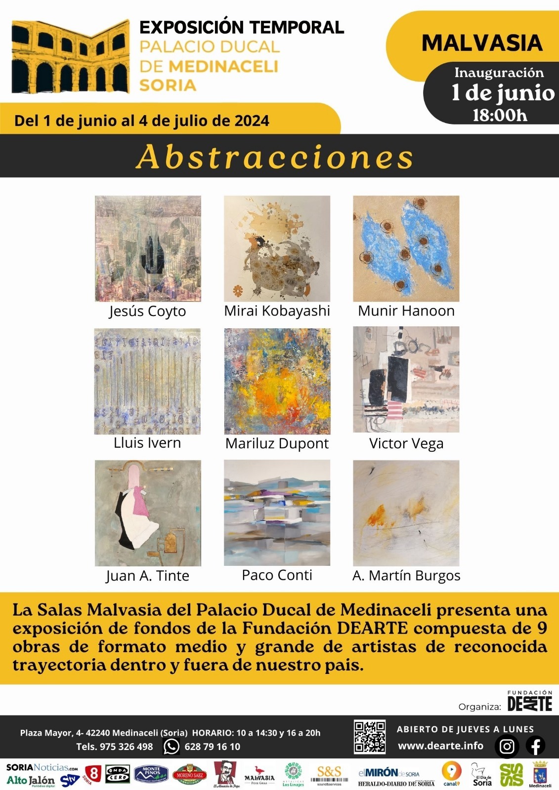 Exposición “ABSTRACCIONES”. Artistas de reconocida trayectoria dentro y fuera de nuestro país. A partir del 1 de junio (exposición finalizada).