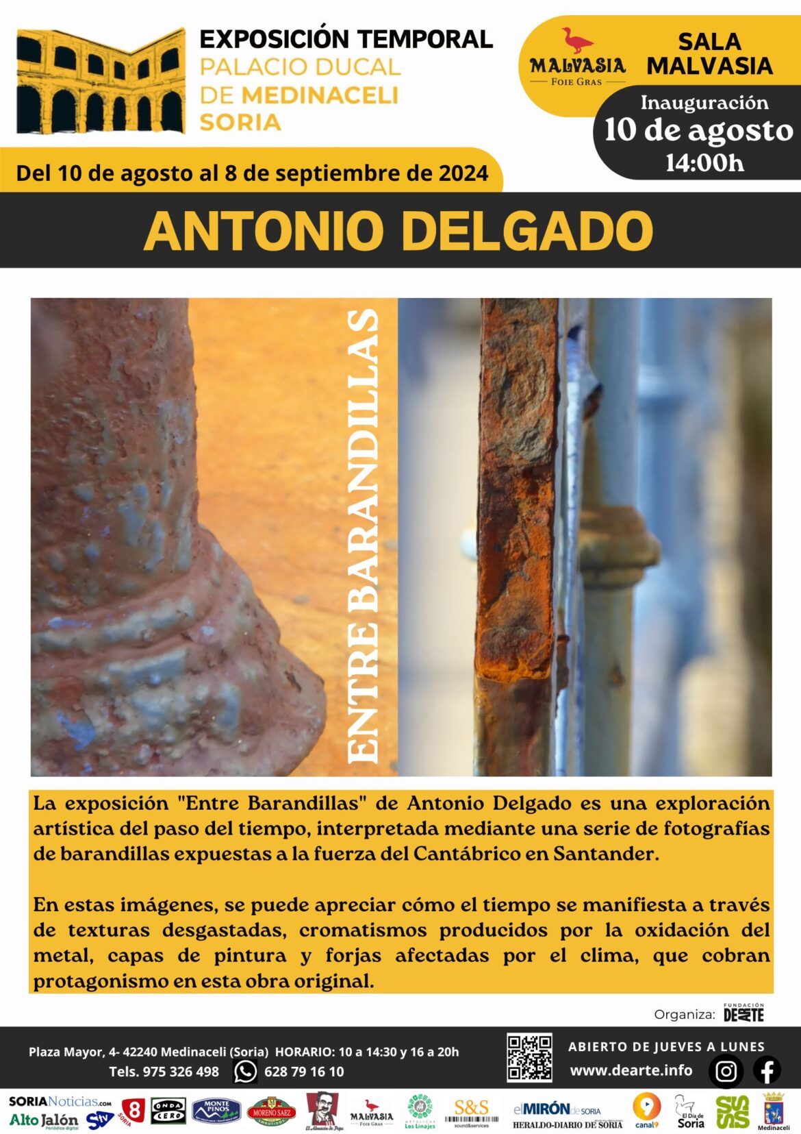 Exposición “ENTRE BARANDILLAS” de ANTONIO DELGADO. A partir del 10 de agosto. Palacio Ducal de Medinaceli.