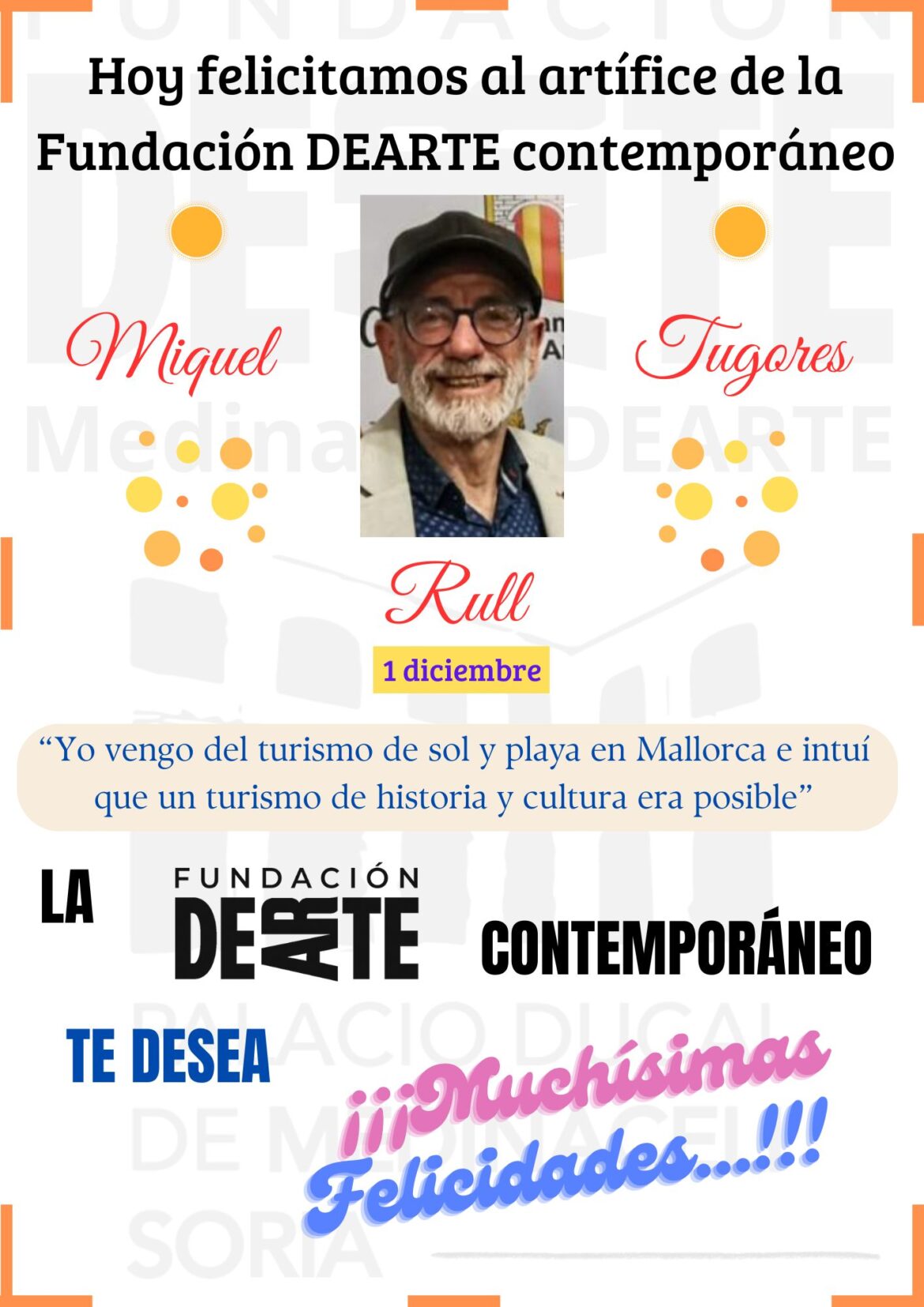 Cumpleaños MIQUEL TUGORES. 1 diciembre.