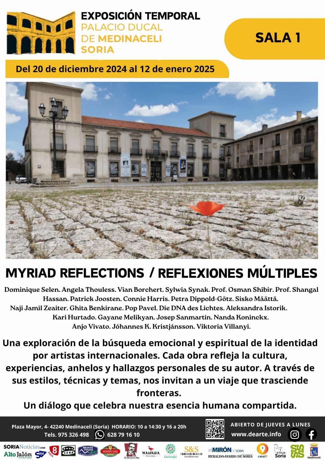 Exposición MYRIAD REFLECTIONS. REFLEXIONES MÚLTIPLES. Hasta el 12 de enero de 2025. Sala 1, Palacio Ducal de Medinaceli