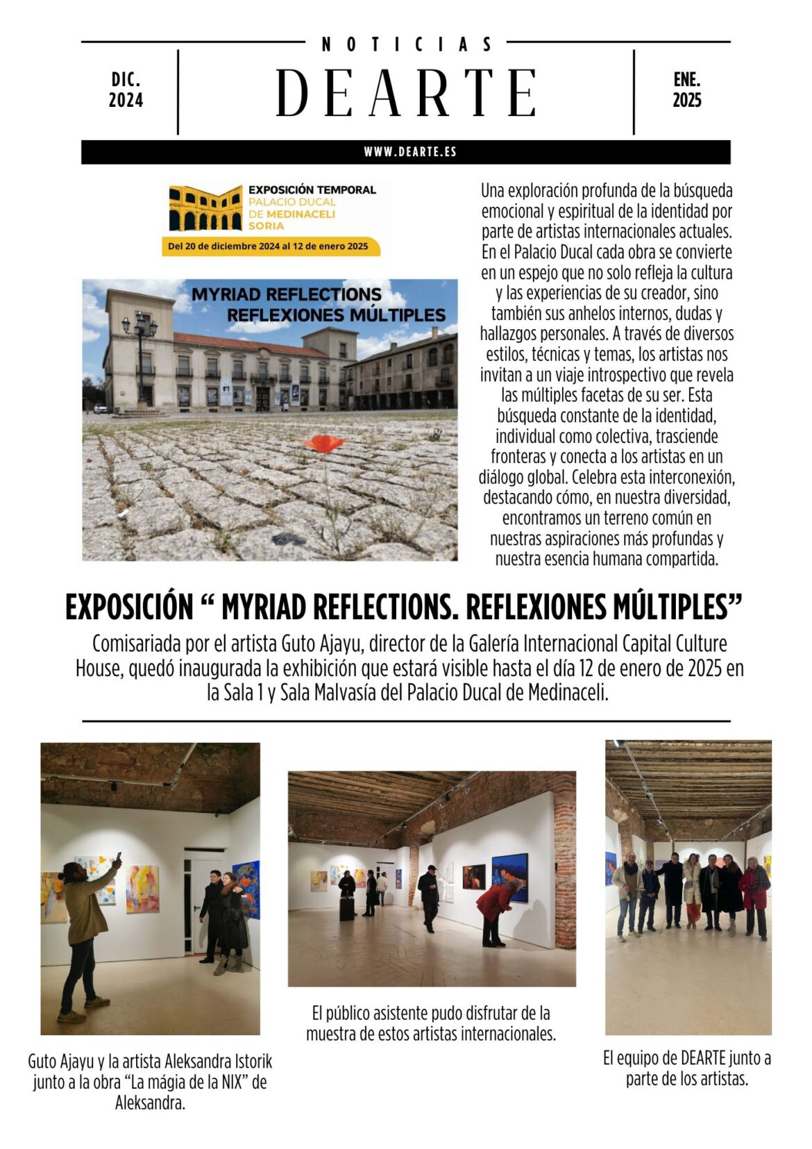 Exposición «Myriad Reflections. Reflexiones Múltiples». Hasta el 12 de enero de 2025. Palacio Ducal de Medinaceli.